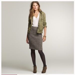 J. Crew Timber Tweed Pencil Skirt